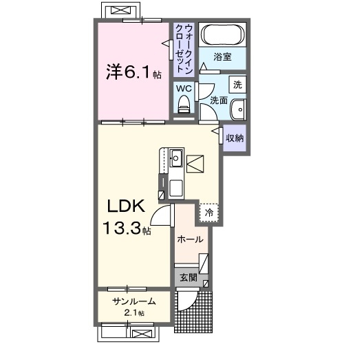 1階の間取り図