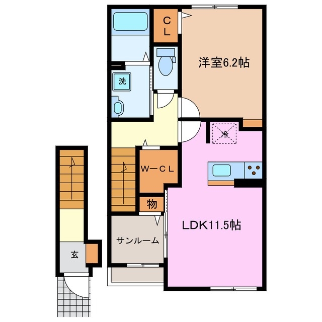 2階の間取り図