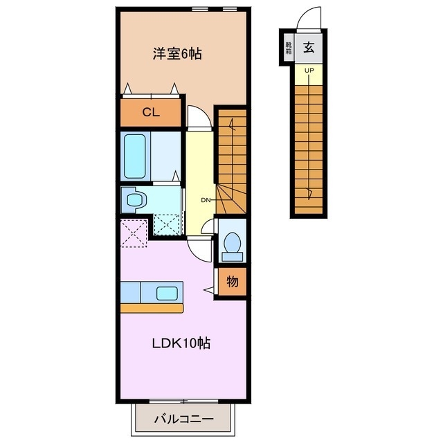 2階の間取り図