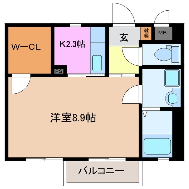 2階の間取り図