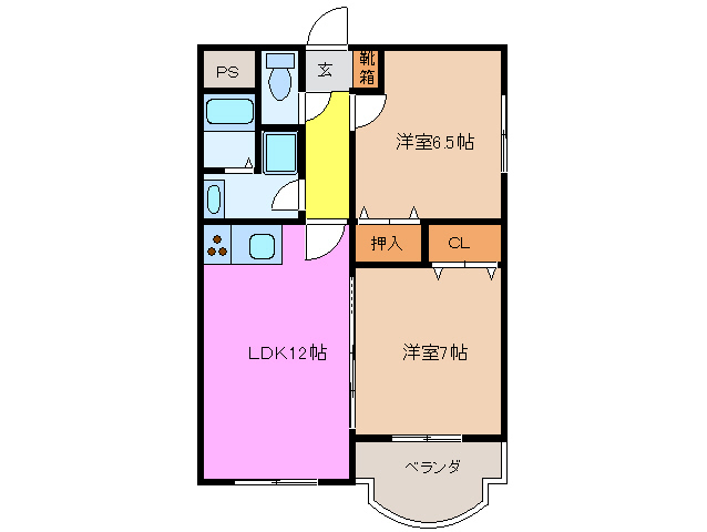 1階の間取り図