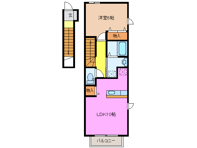 2階の間取り図