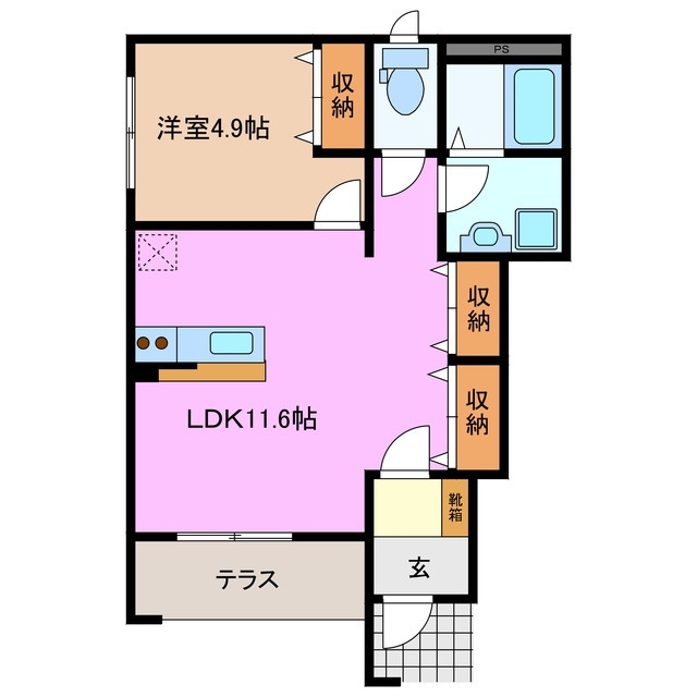 1階の間取り図