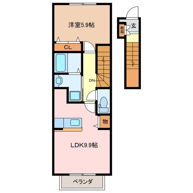 2階の間取り図