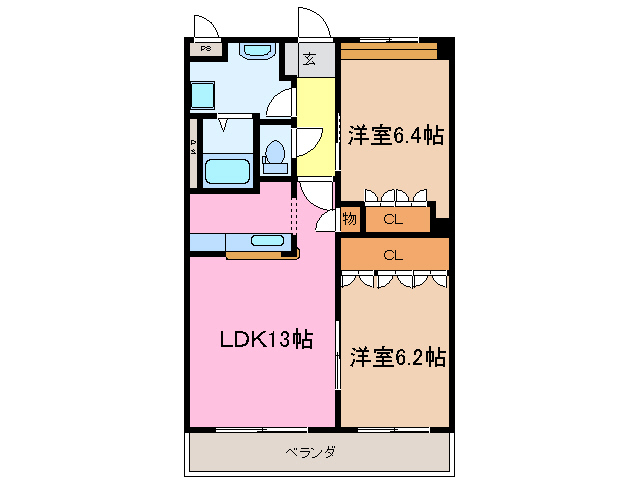 1階の間取り図