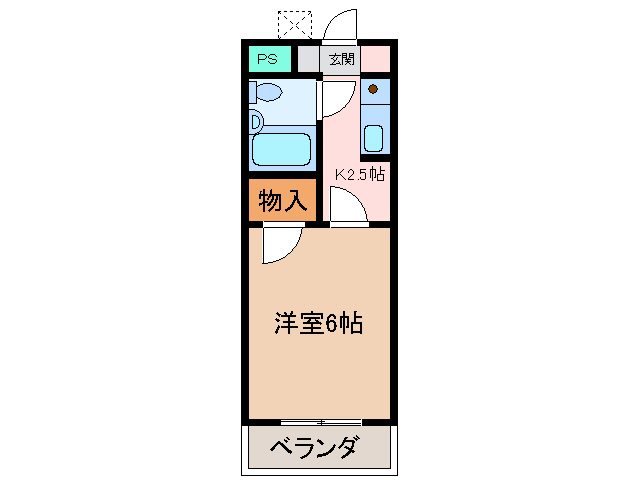 2階の間取り図