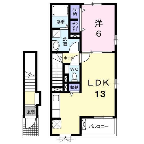 2階の間取り図