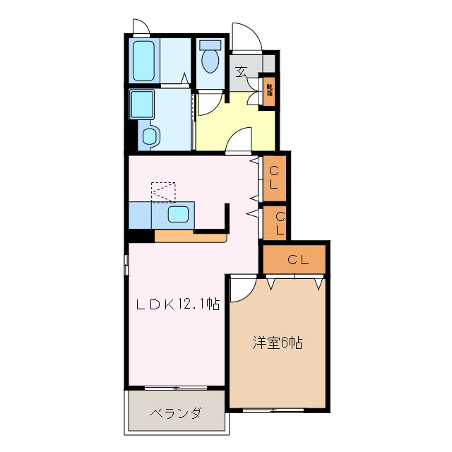 1階の間取り図