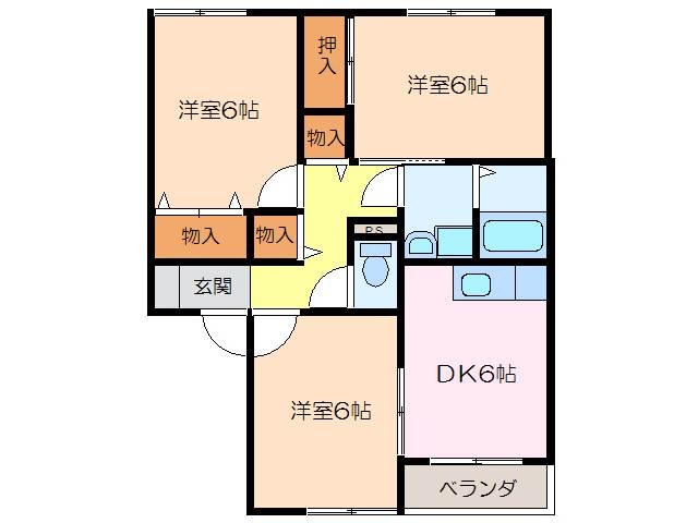 2階の間取り図