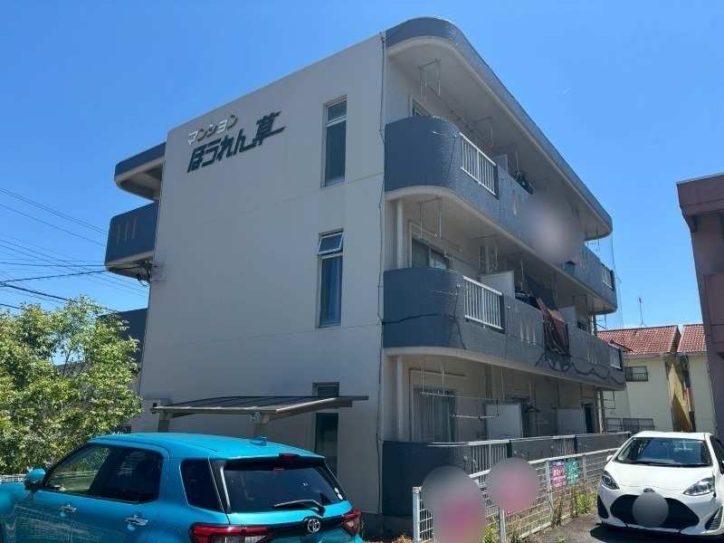 マンションほうれん草の外観