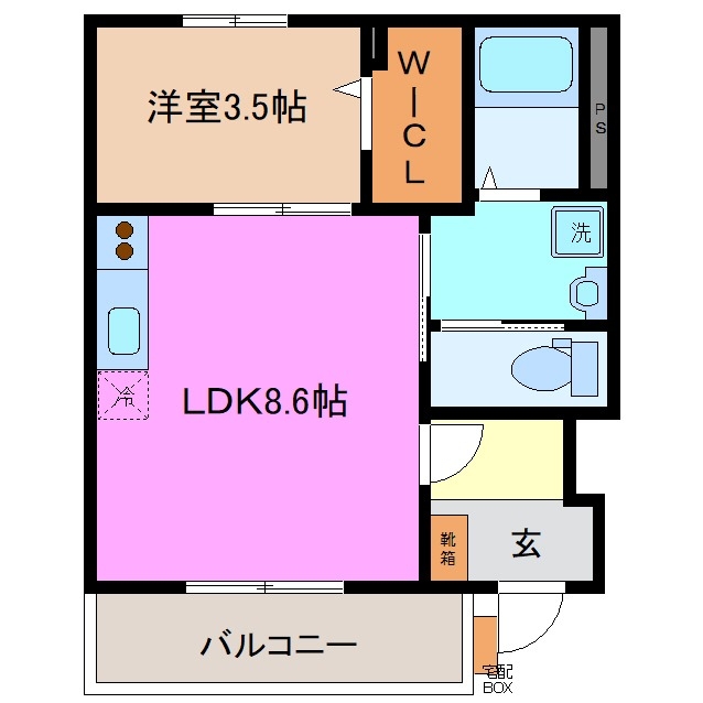 1階の間取り図