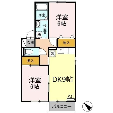 2階の間取り図