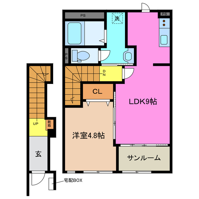 2階の間取り図