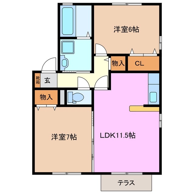 1階の間取り図