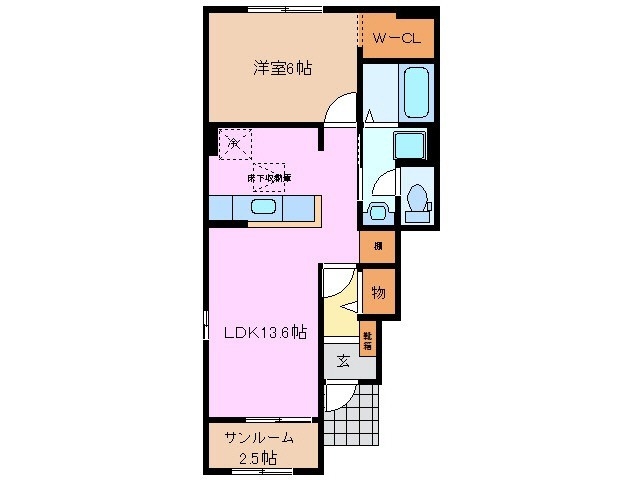1階の間取り図