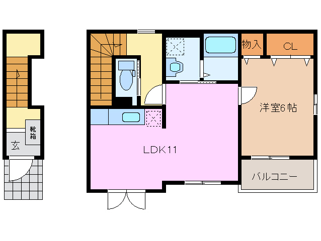 2階の間取り図