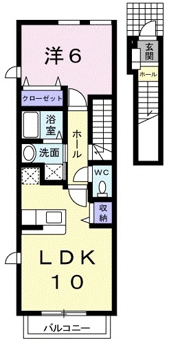 2階の間取り図