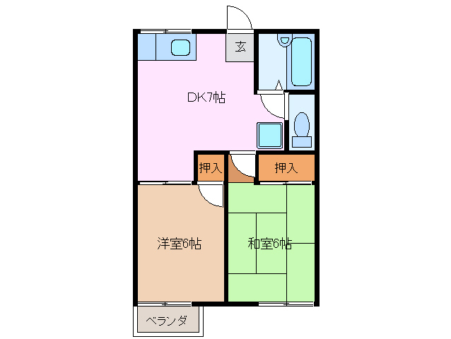 1階の間取り図