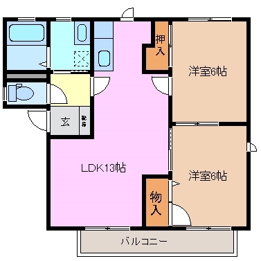 1階の間取り図