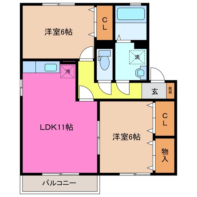 2階の間取り図