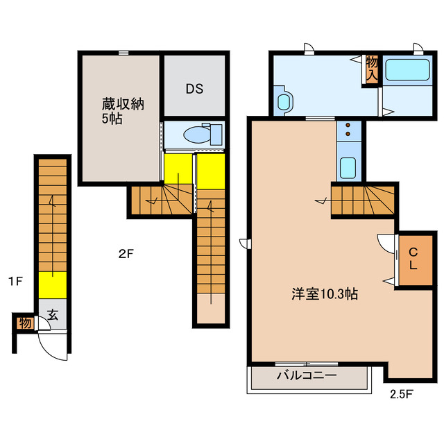 2階の間取り図