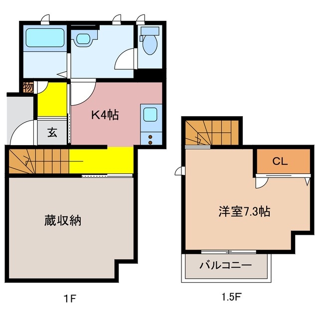 1階の間取り図