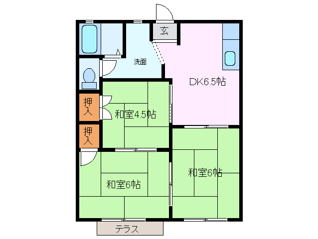 1階の間取り図