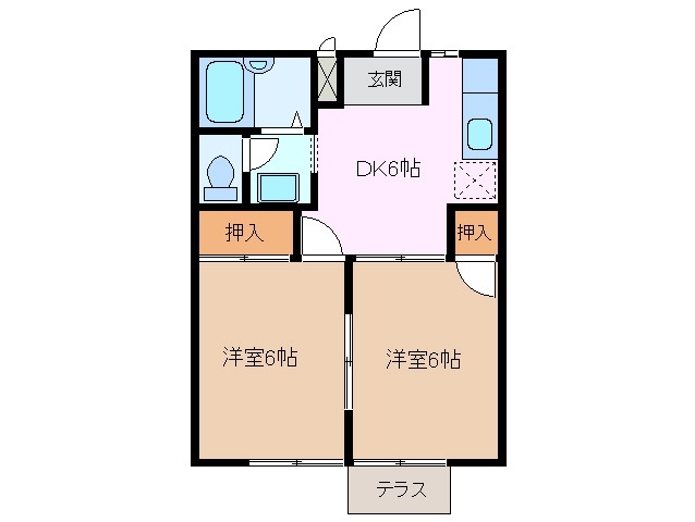2階の間取り図