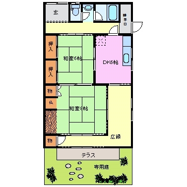 1階の間取り図
