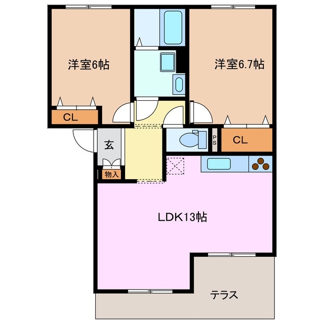 1階の間取り図