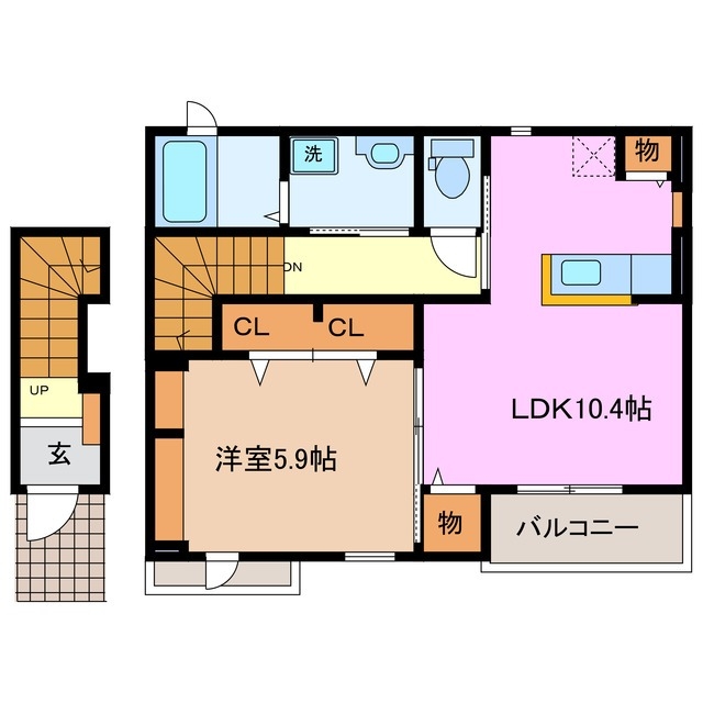 2階の間取り図