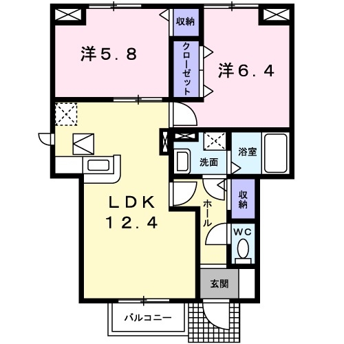 1階の間取り図