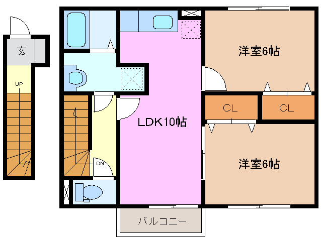 2階の間取り図