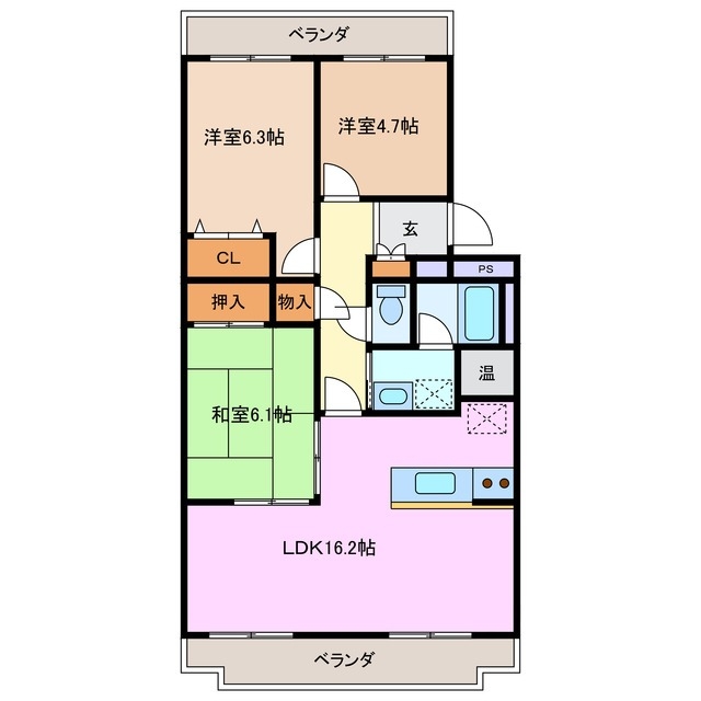 4階の間取り図