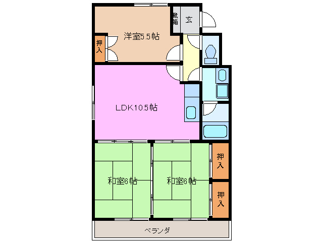 2階の間取り図