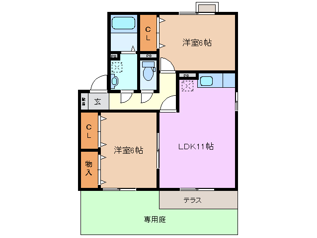 1階の間取り図