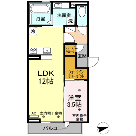2階の間取り図