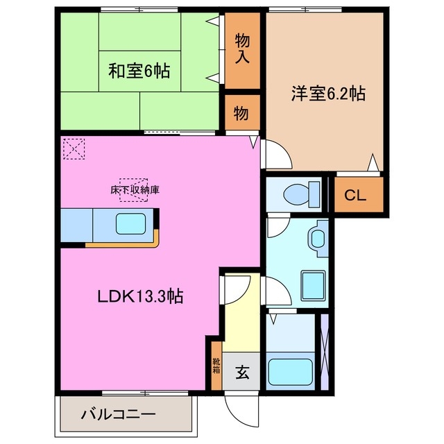 1階の間取り図