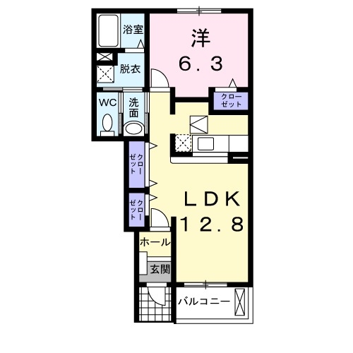 1階の間取り図