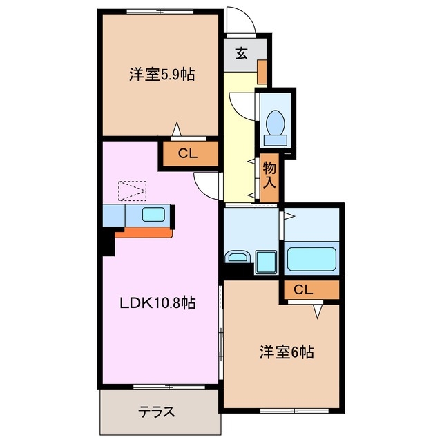 1階の間取り図