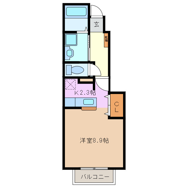 1階の間取り図