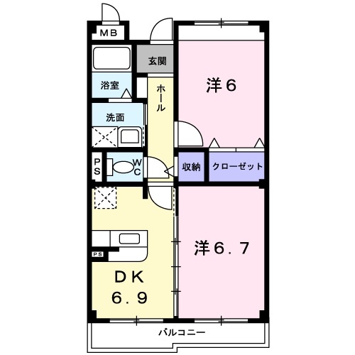 1階の間取り図