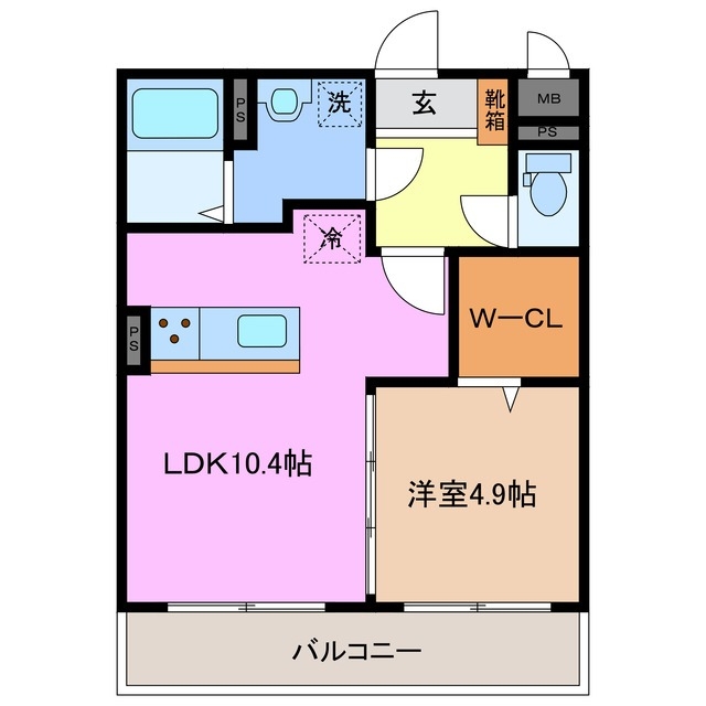 2階の間取り図