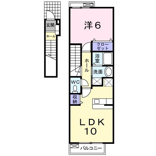 2階の間取り図