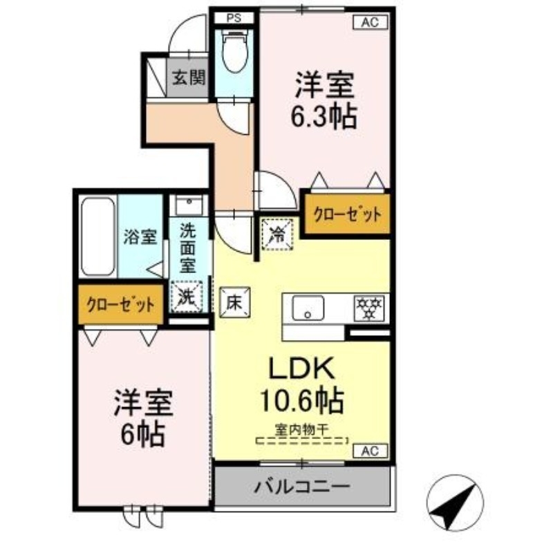 1階の間取り図