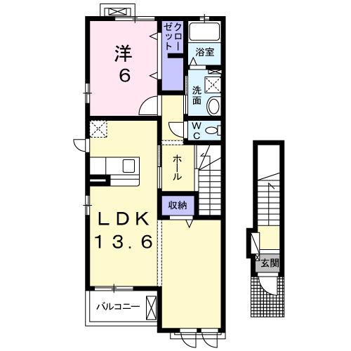 2階の間取り図