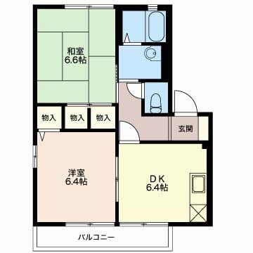 2階の間取り図