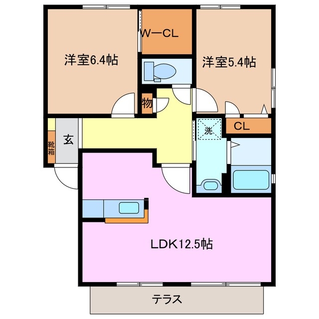 1階の間取り図
