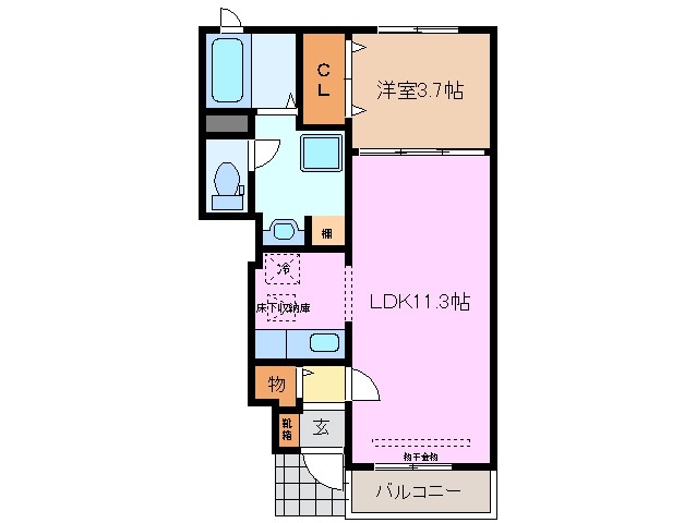 1階の間取り図