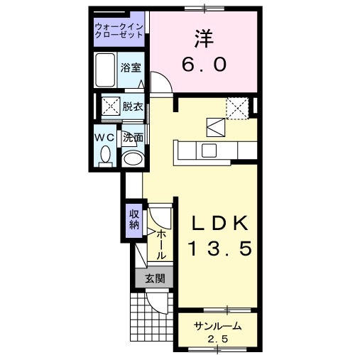 1階の間取り図
